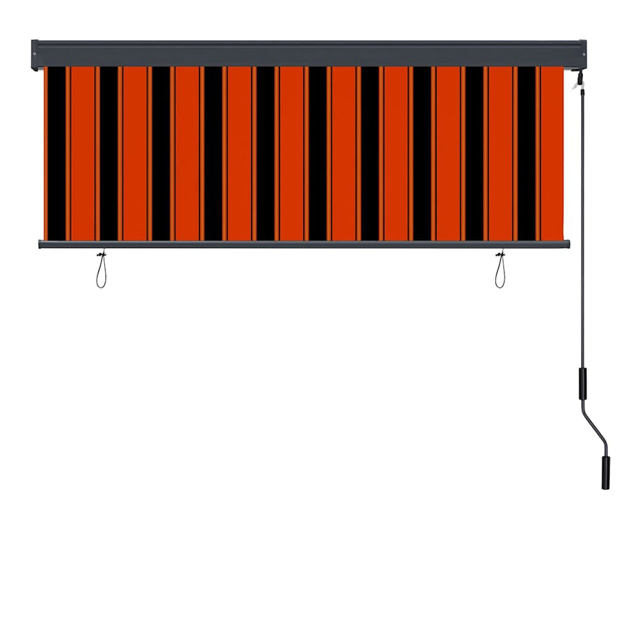 Rolgordijn Oranje en Bruin 180 x 250 cm Stof en Aluminium