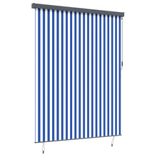 Rolgordijn Blauw En Wit 200 X 250 Cm Stof En Aluminium