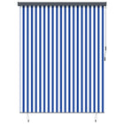 Rolgordijn 200x250 cm stof aluminium blauw wit