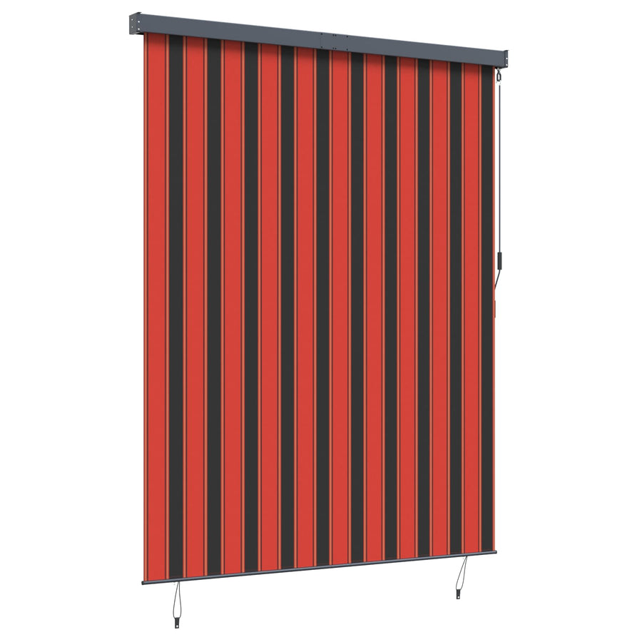 Rolgordijn Oranje en Bruin 200 x 250 cm Stof en Aluminium