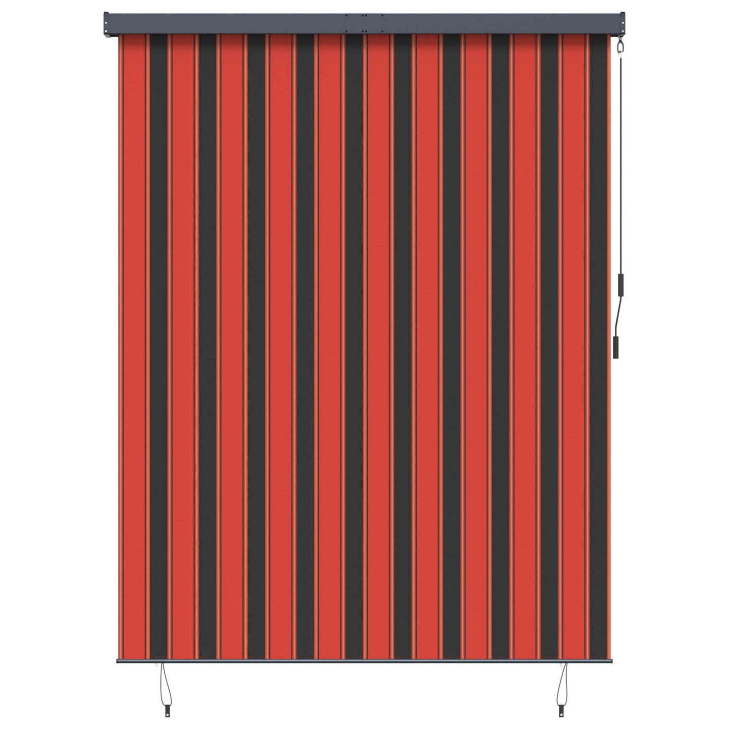 Rolgordijn Oranje en Bruin 200 x 250 cm Stof en Aluminium