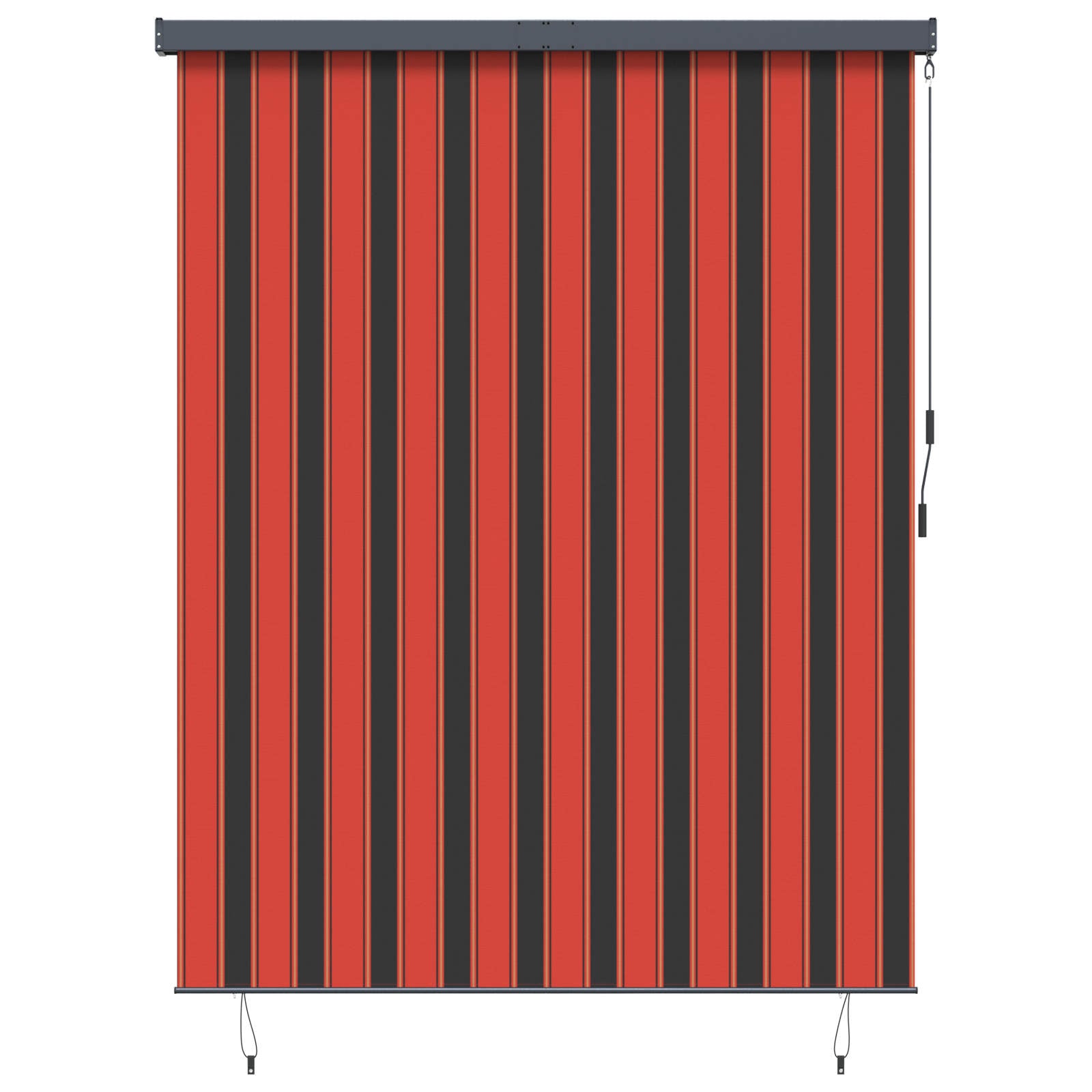Rolgordijn Oranje en Bruin 200 x 250 cm Stof en Aluminium
