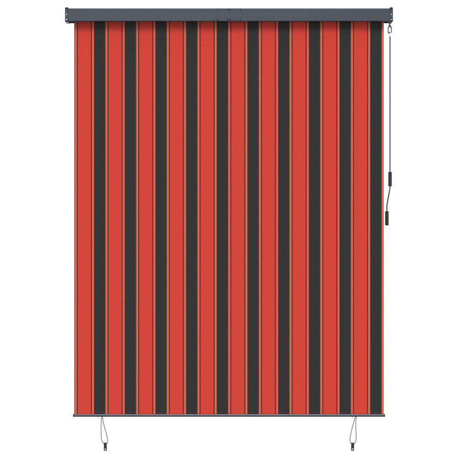 Rolgordijn Oranje en Bruin 200 x 250 cm Stof en Aluminium