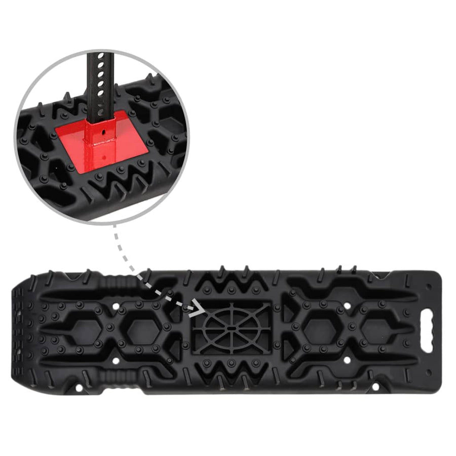 Gripplaten 2 St 107X31X7 Cm Nylon Zwart
