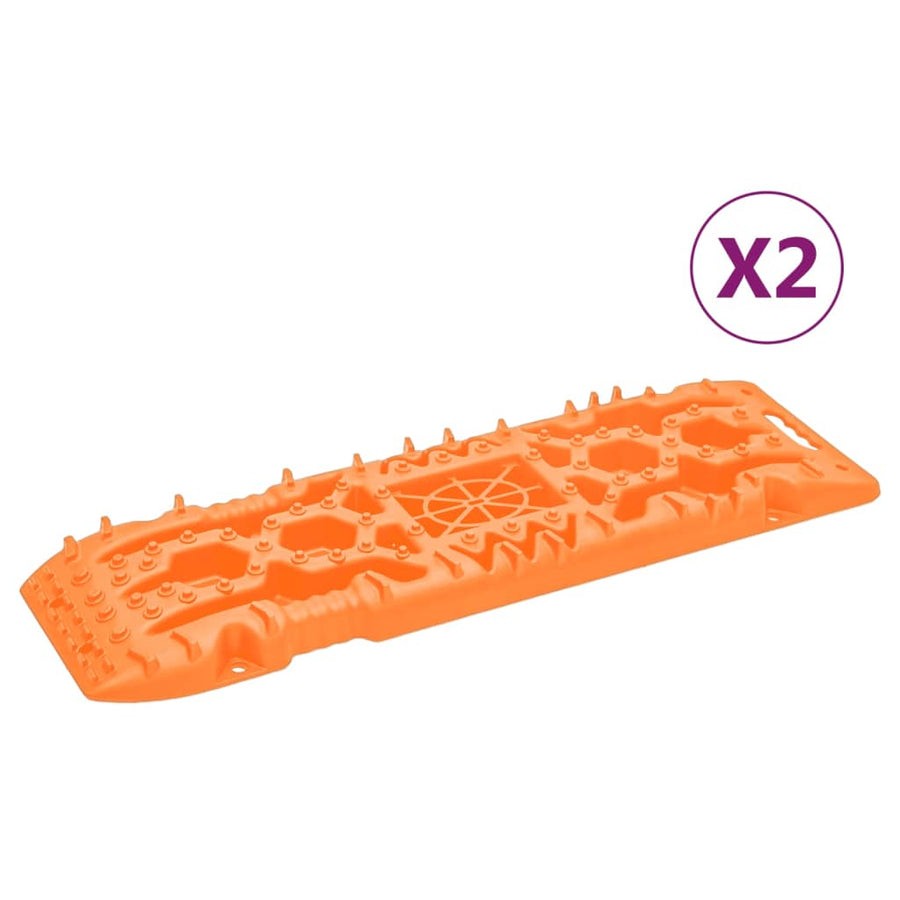 Gripplaten 2 st 107x31x7 cm nylon oranje