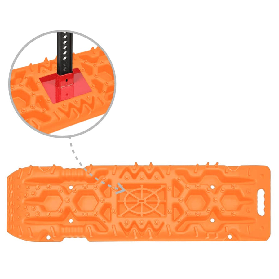 Gripplaten 2 st 107x31x7 cm nylon oranje