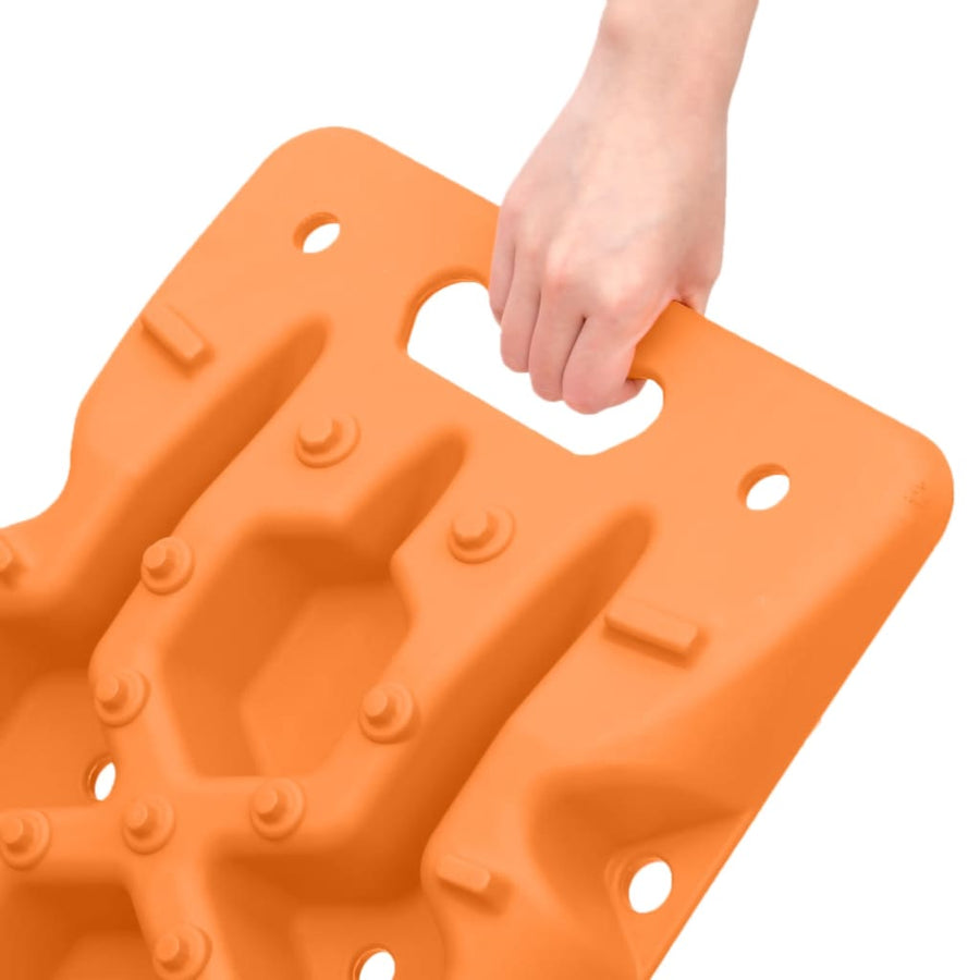Gripplaten 2 st 107x31x7 cm nylon oranje
