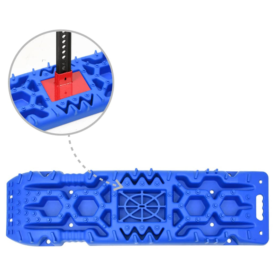 Gripplaten 2 st 107x31x7 cm nylon blauw