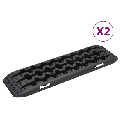 Gripplaten 2 St 106X30,5X7 Cm Nylon Zwart