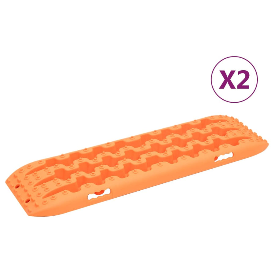 Gripplaten 2 St 106X30,5X7 Cm Nylon Oranje