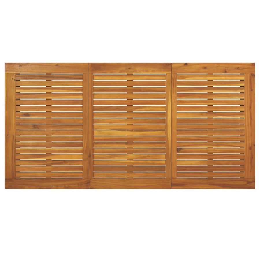 Tuintafel Met U-Vormige Poten Massief Acaciahout 160 x 80 x 75 cm