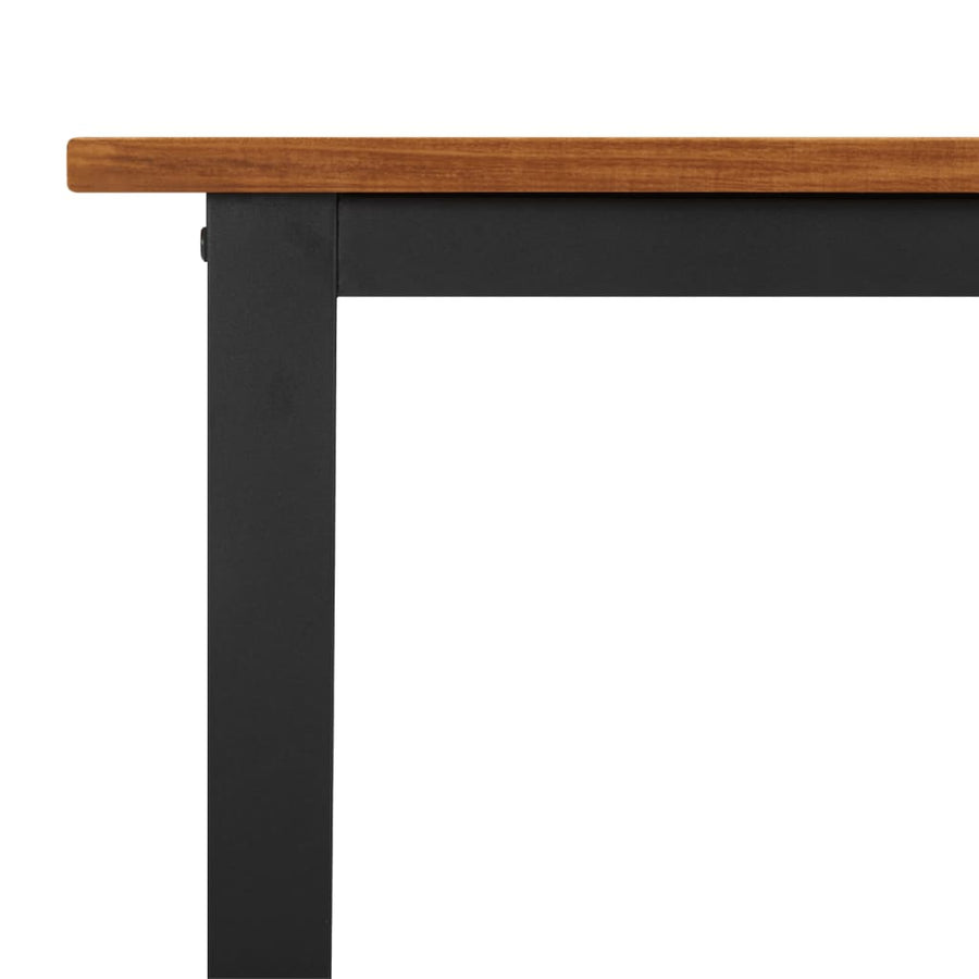 Tuintafel Met U-Vormige Poten Massief Acaciahout 160 x 80 x 75 cm