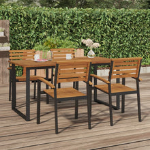 Tuintafel Met U-Vormige Poten Massief Acaciahout 160 x 80 x 75 cm