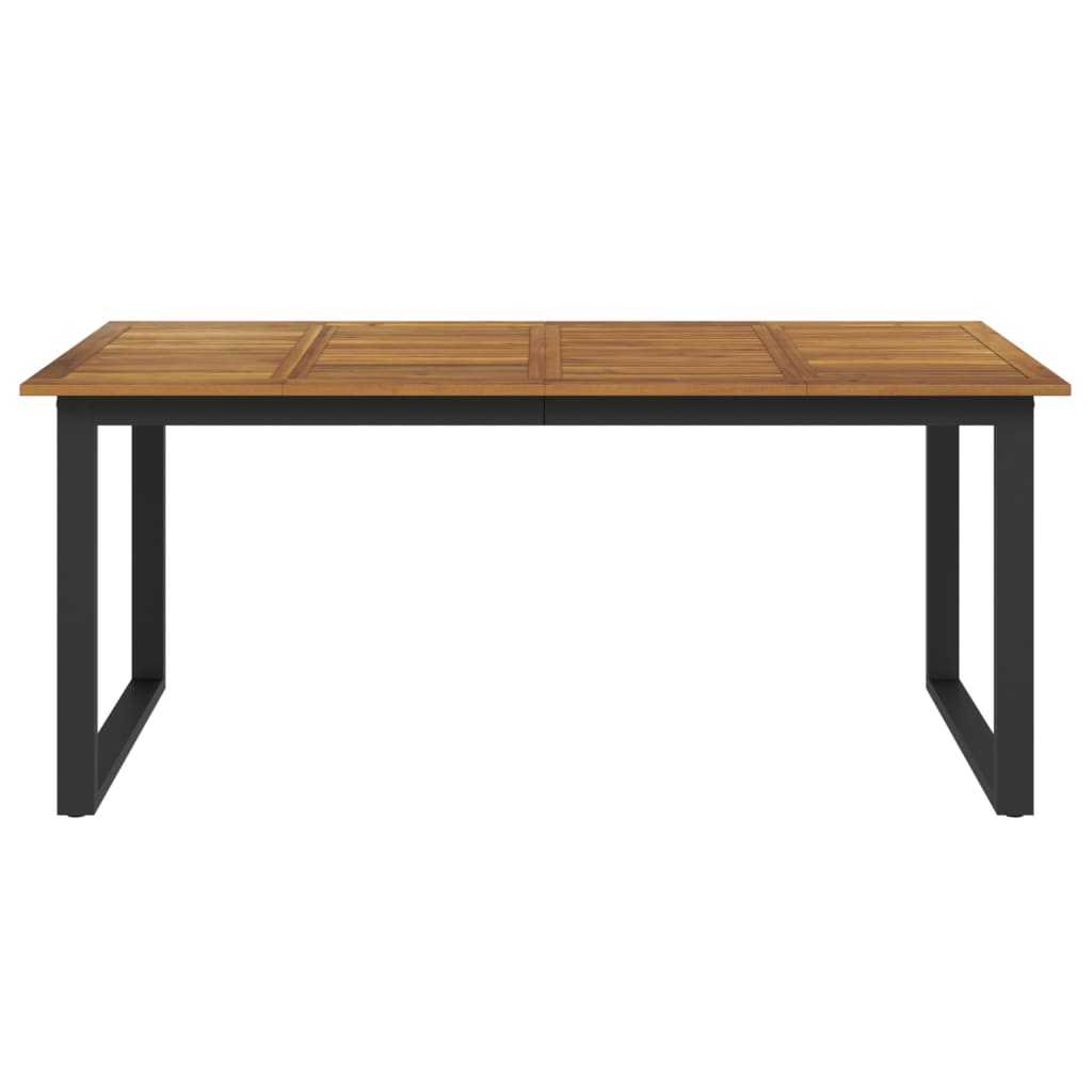 Tuintafel Met U-Vormige Poten Massief Acaciahout 180 x 90 x 75 cm