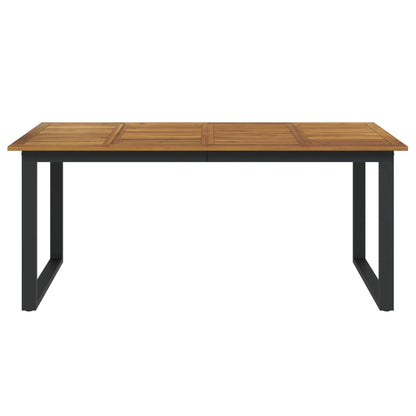 Tuintafel Met U-Vormige Poten Massief Acaciahout 180 x 90 x 75 cm