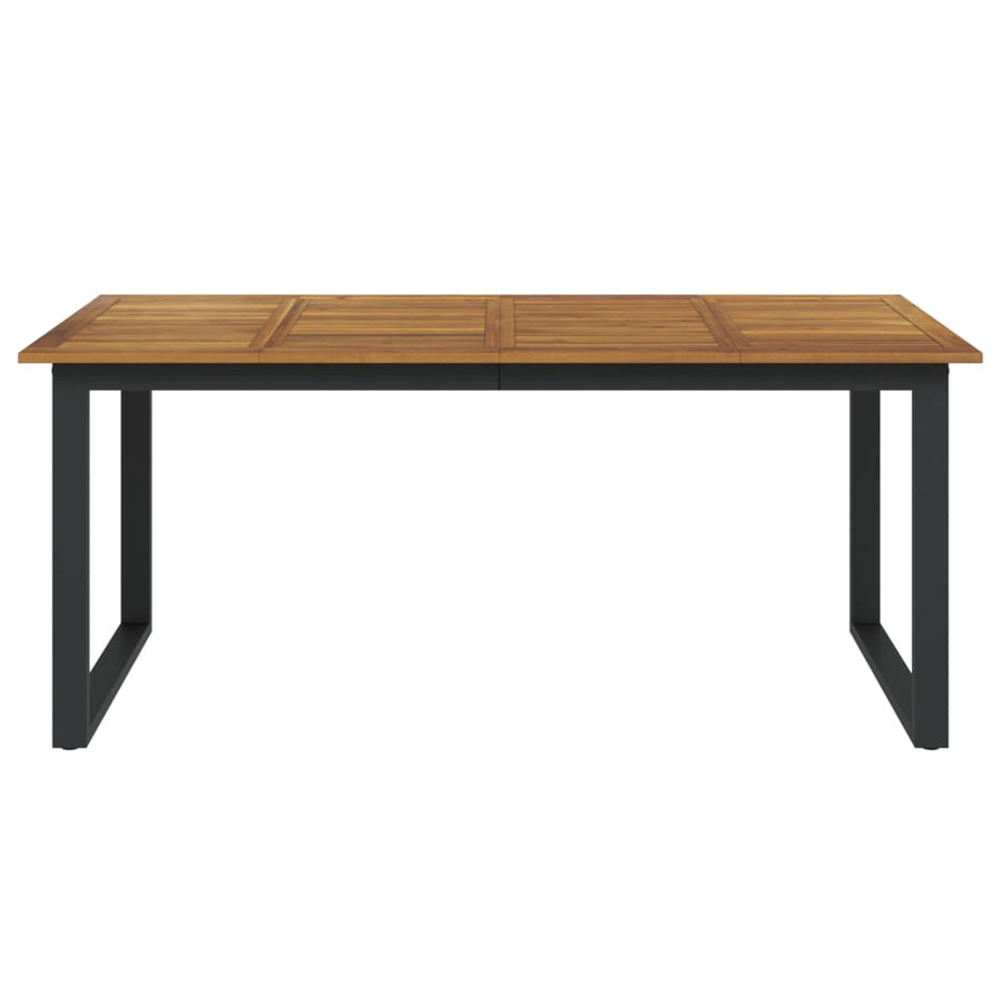 Tuintafel Met U-Vormige Poten Massief Acaciahout 180 x 90 x 75 cm