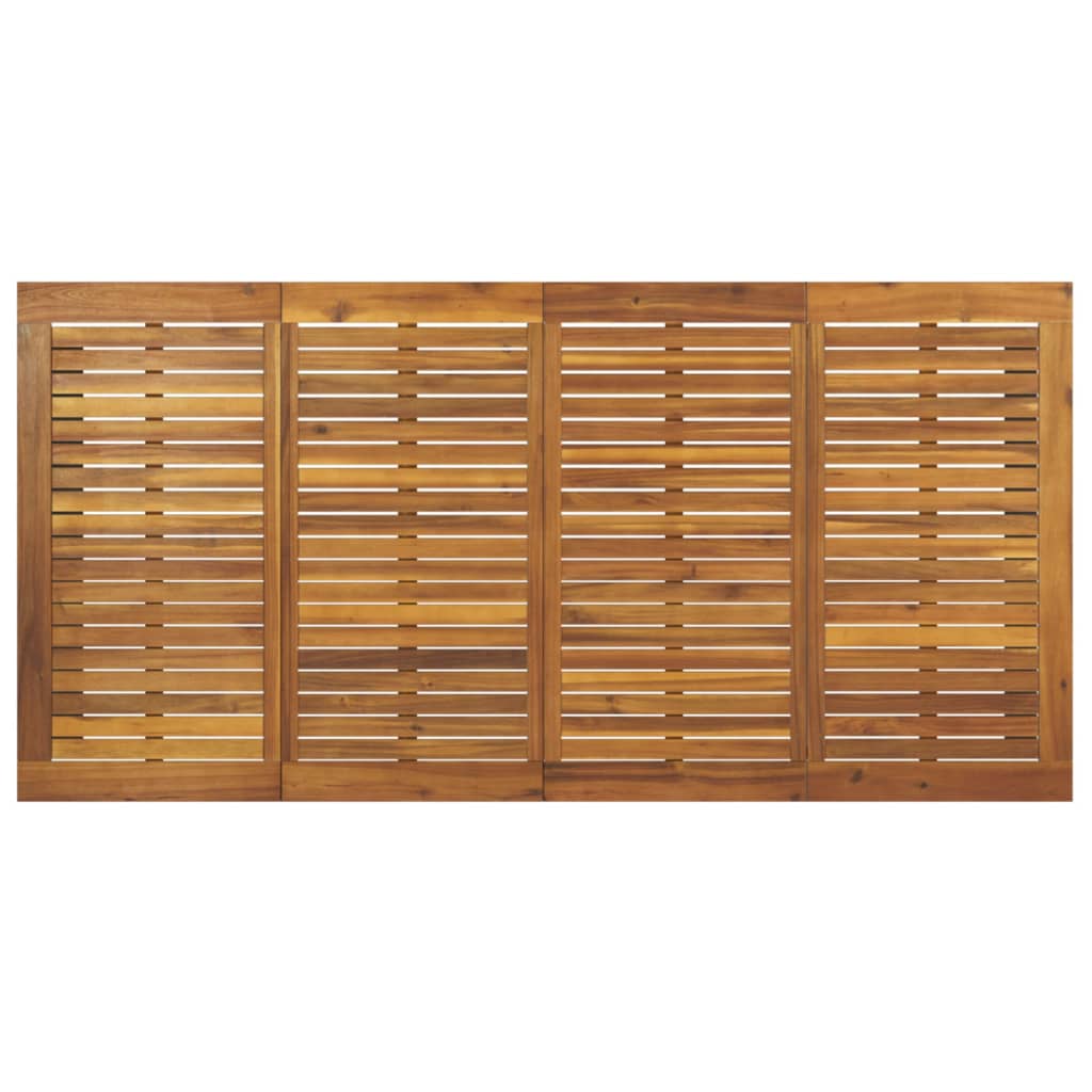 Tuintafel Met U-Vormige Poten Massief Acaciahout 180 x 90 x 75 cm