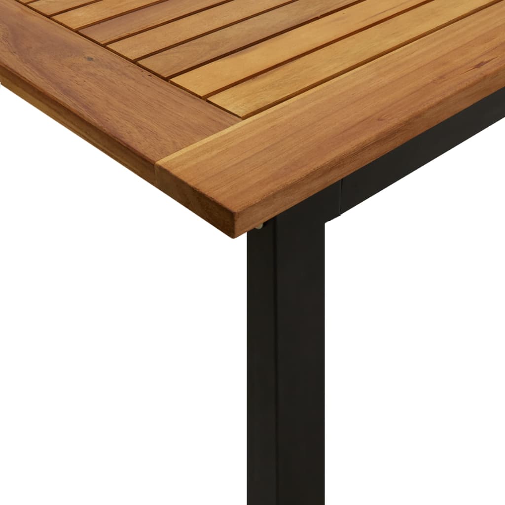 Tuintafel Met U-Vormige Poten Massief Acaciahout 180 x 90 x 75 cm