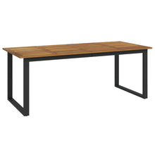 Tuintafel Met U-Vormige Poten 200X90X75 Cm Massief Acaciahout 200 x 90 x 75 cm