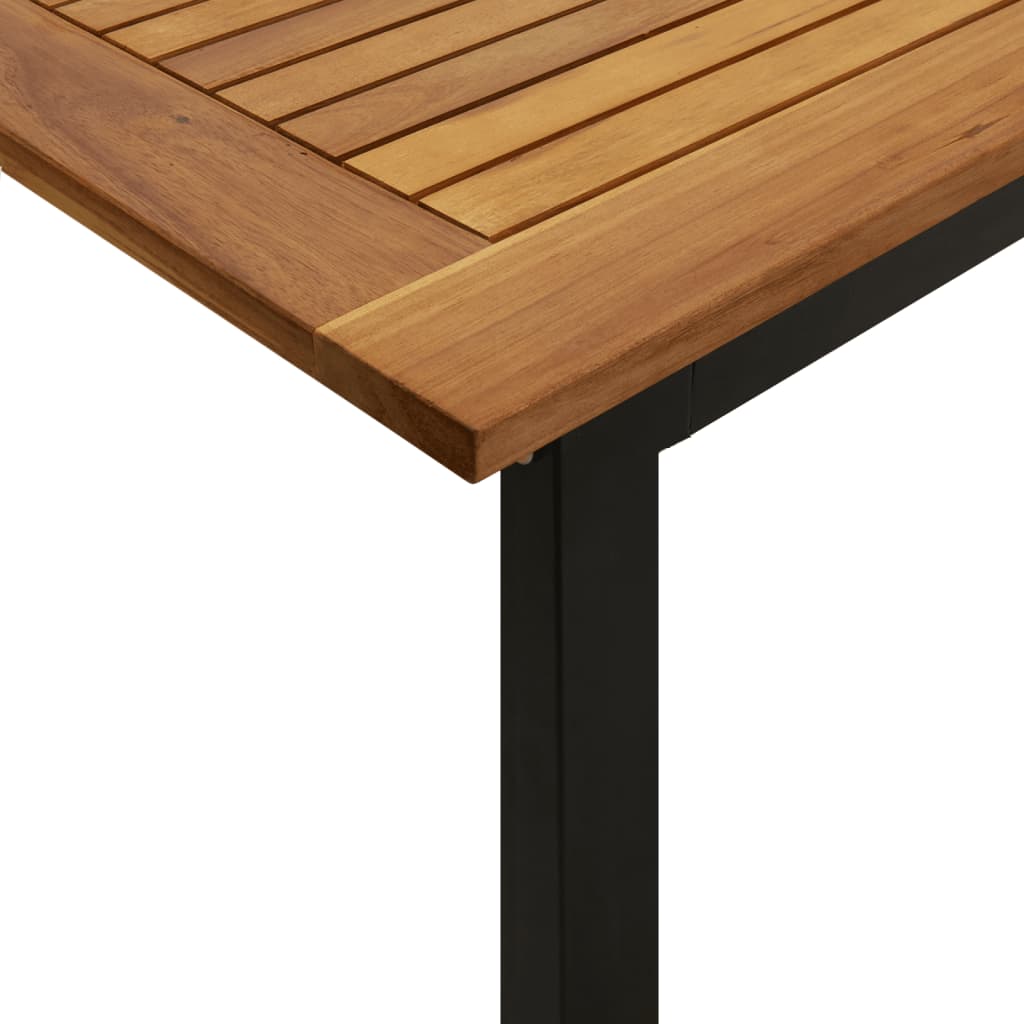 Tuintafel Met U-Vormige Poten 200X90X75 Cm Massief Acaciahout 200 x 90 x 75 cm