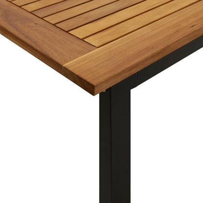 Tuintafel Met U-Vormige Poten 200X90X75 Cm Massief Acaciahout 200 x 90 x 75 cm