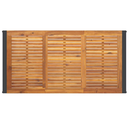 Tuintafel Met U-Vormige Poten Massief Acaciahout 160 x 80 x 75 cm