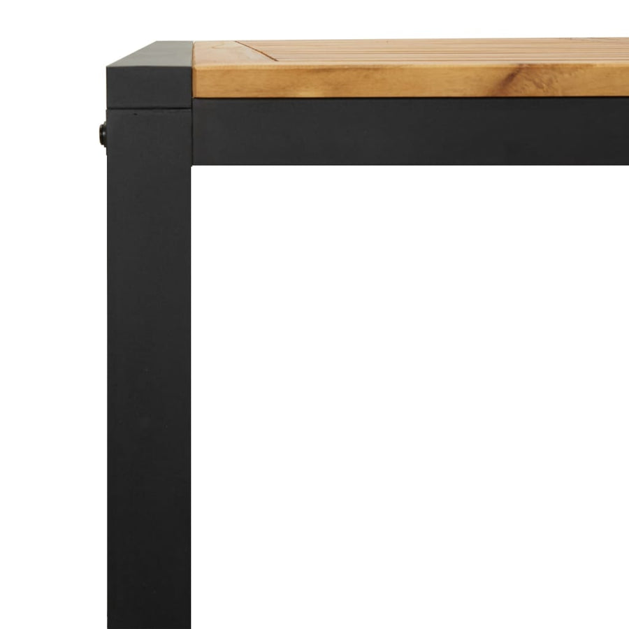 Tuintafel Met U-Vormige Poten Massief Acaciahout 160 x 80 x 75 cm