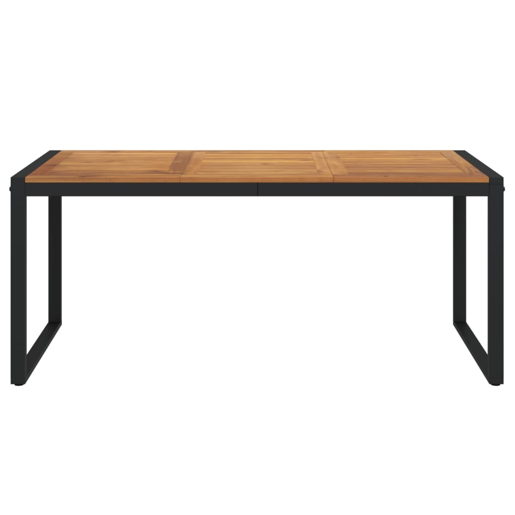 Tuintafel Met U-Vormige Poten Massief Acaciahout 180 x 90 x 75 cm