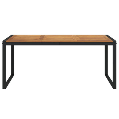Tuintafel Met U-Vormige Poten Massief Acaciahout 180 x 90 x 75 cm