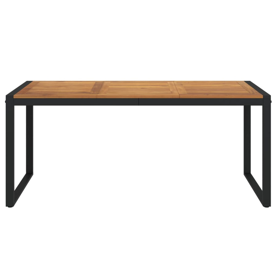 Tuintafel Met U-Vormige Poten Massief Acaciahout 180 x 90 x 75 cm