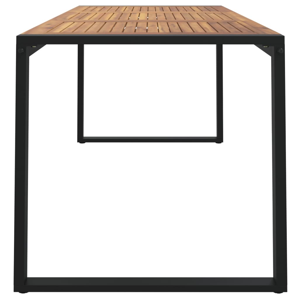 Tuintafel Met U-Vormige Poten Massief Acaciahout 180 x 90 x 75 cm