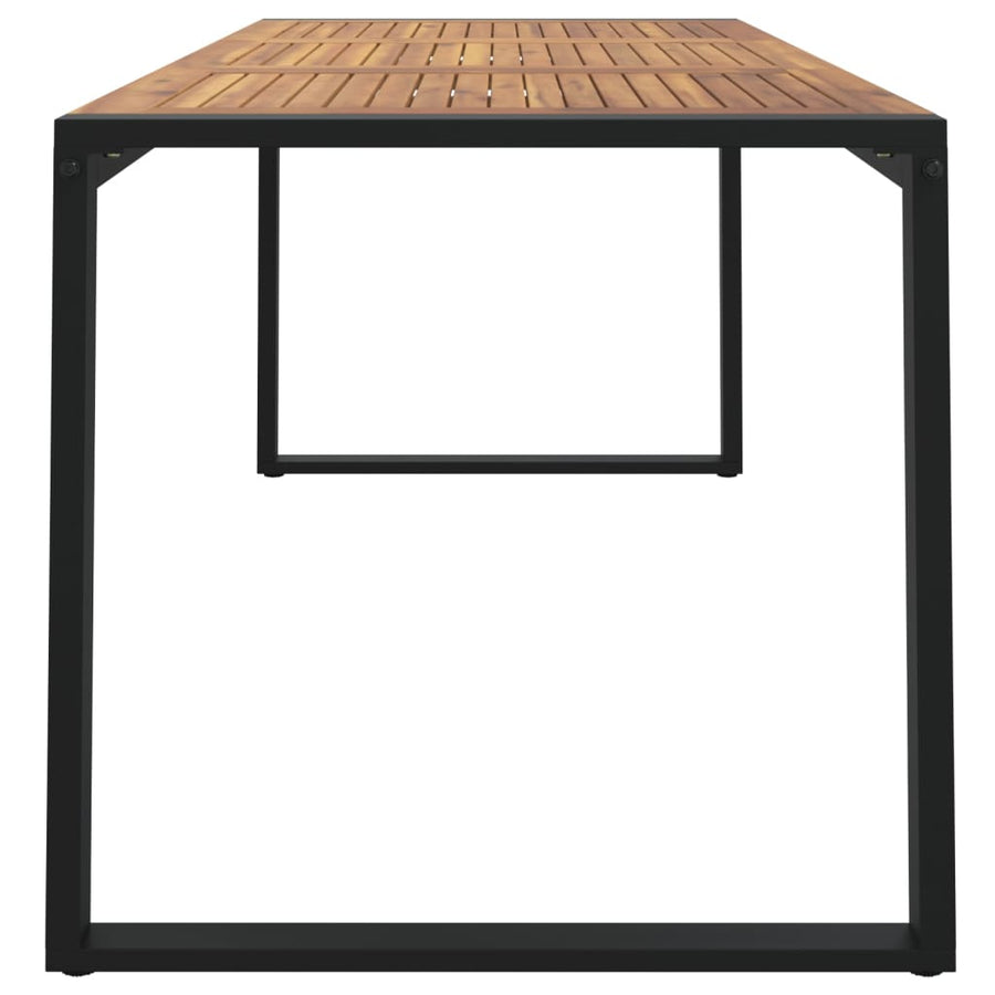 Tuintafel Met U-Vormige Poten Massief Acaciahout 180 x 90 x 75 cm