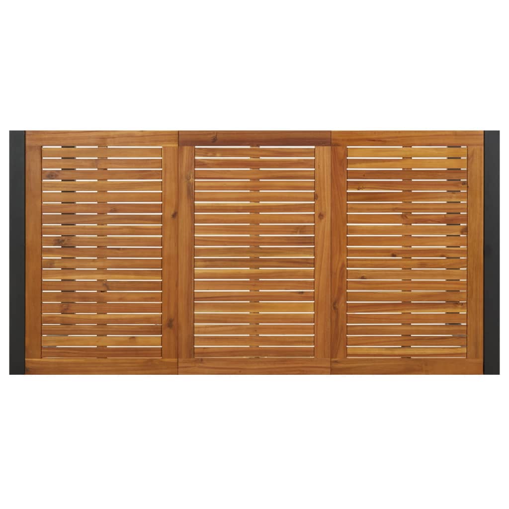 Tuintafel Met U-Vormige Poten Massief Acaciahout 180 x 90 x 75 cm