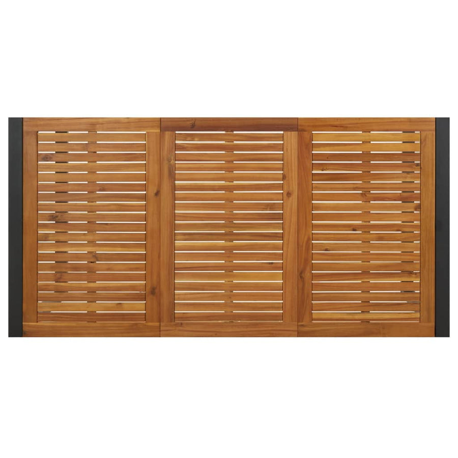 Tuintafel Met U-Vormige Poten Massief Acaciahout 180 x 90 x 75 cm