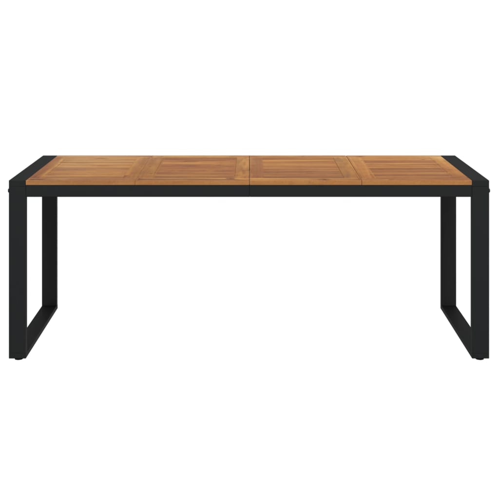 Tuintafel Met U-Vormige Poten Massief Acaciahout 200 x 90 x 75 cm