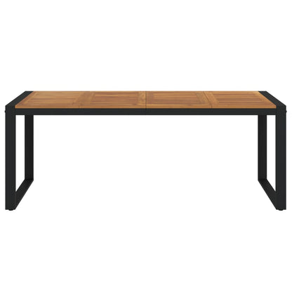 Tuintafel Met U-Vormige Poten Massief Acaciahout 200 x 90 x 75 cm