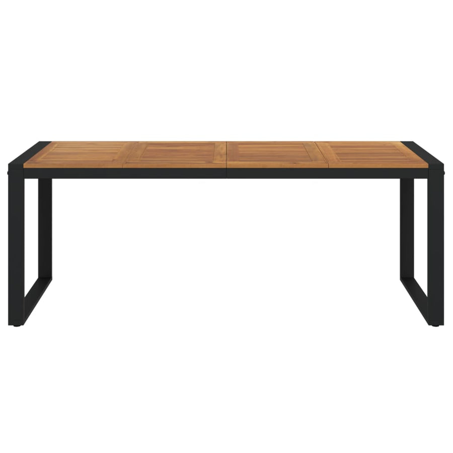 Tuintafel Met U-Vormige Poten Massief Acaciahout 200 x 90 x 75 cm