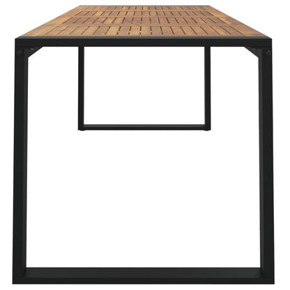 Tuintafel Met U-Vormige Poten Massief Acaciahout 200 x 90 x 75 cm