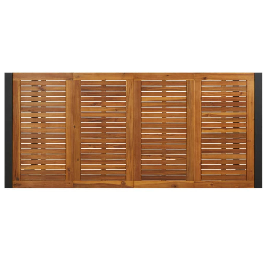 Tuintafel Met U-Vormige Poten Massief Acaciahout 200 x 90 x 75 cm