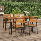 Tuintafel 140x80x75 cm massief acaciahout