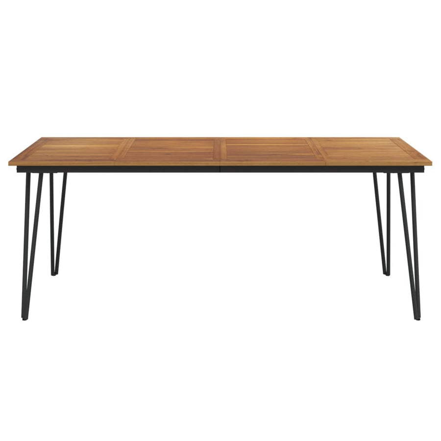 Tuintafel Met Haarspeldpoten Massief Acaciahout 200 x 90 x 75 cm