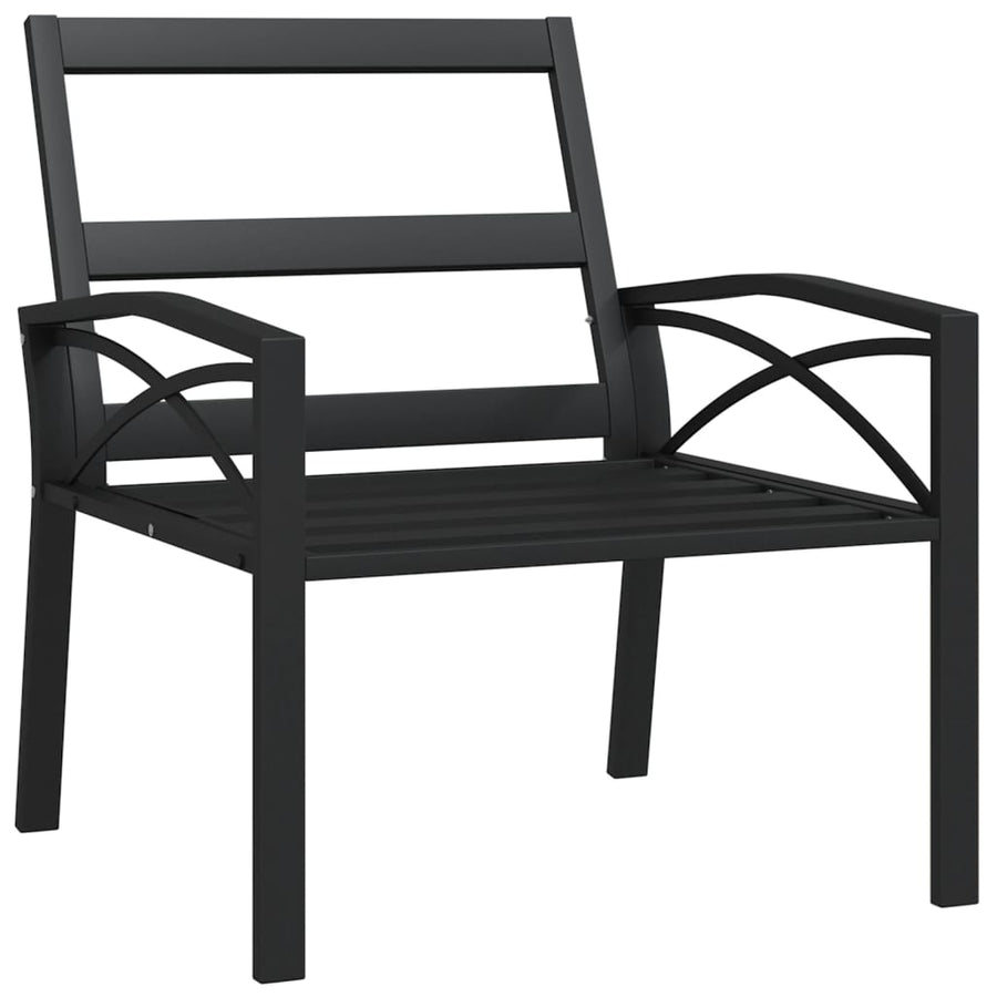 Tuinstoel Met Grijze Kussens 68X76X79 Cm Staal 1 Grijs