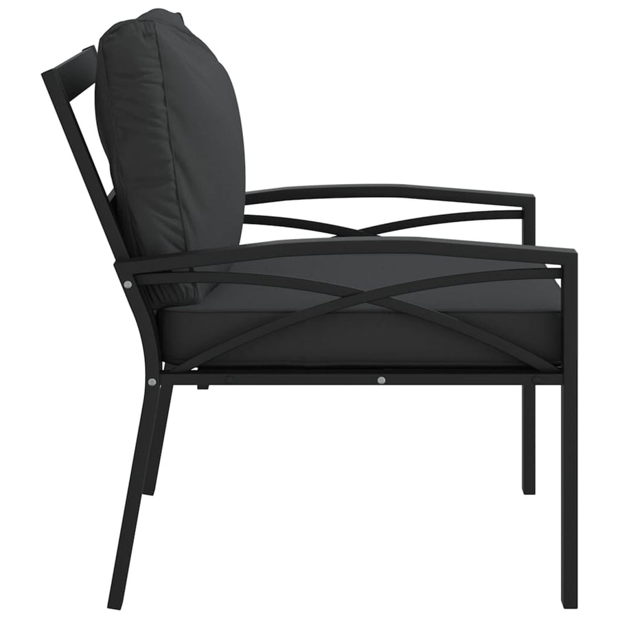 Tuinstoelen Met Grijze Kussens 68X76X79 Cm Staal 2 Grijs