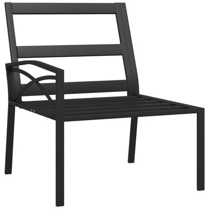 Tuinstoelen Met Grijze Kussens 6X75X79 Cm Staal Grijs