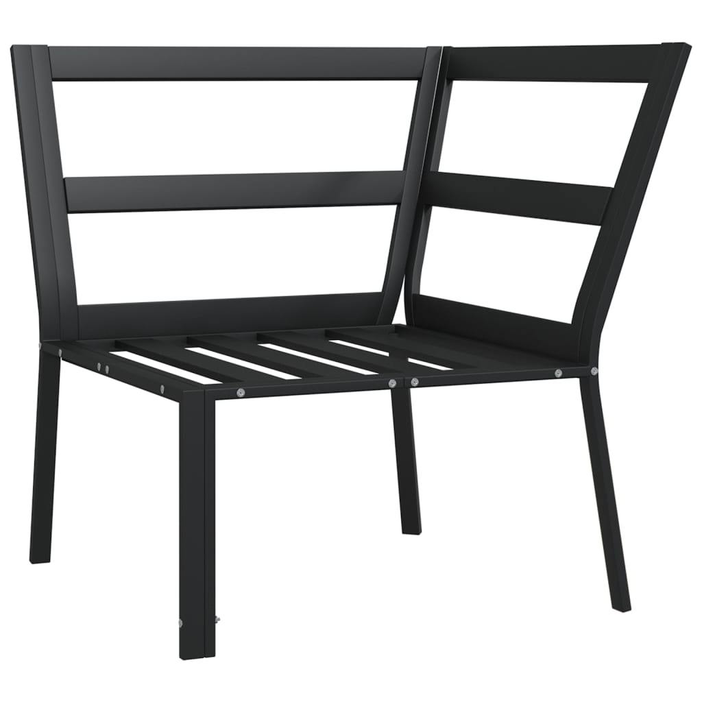 Tuinstoel Met Grijze Kussens 76X76X79 Cm Staal Grijs
