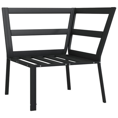 Tuinstoel Met Grijze Kussens 76X76X79 Cm Staal Grijs