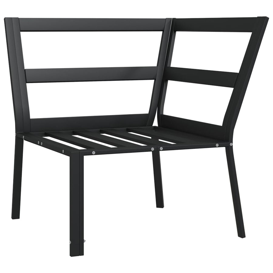 Tuinstoel Met Grijze Kussens 76X76X79 Cm Staal Grijs