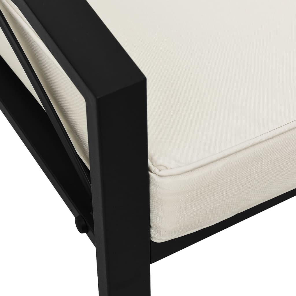 Tuinstoel Met Kleurige Kussens 68X76X79 Cm Staal 1 Zand