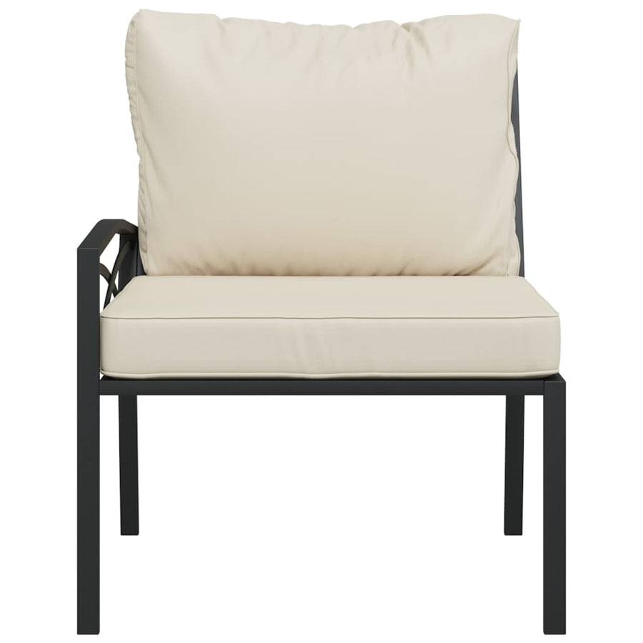 Tuinstoelen Met Kleurige Kussens 6X75X79 Cm Staal Zand