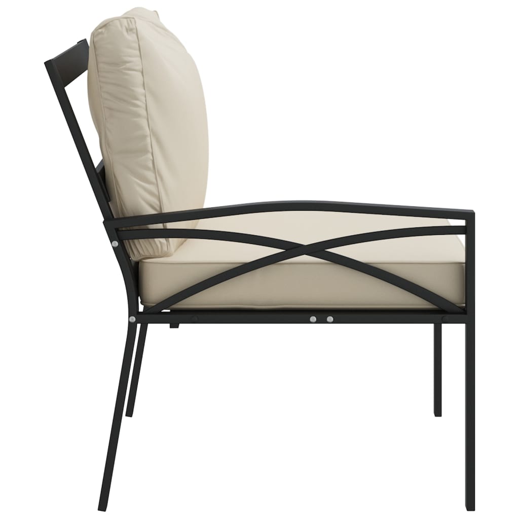 Tuinstoelen Met Kleurige Kussens 6X75X79 Cm Staal Zand